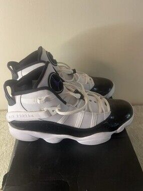 Nike Air Jordan 6 Rings Concord Men's Size 11 Sneakers Black/White